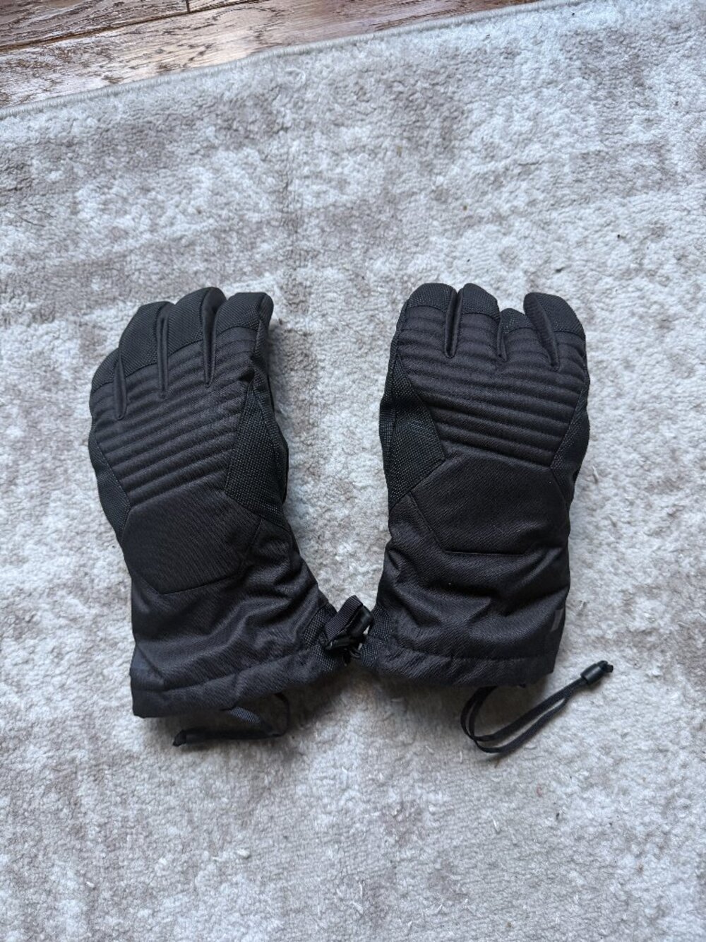 Black Snowboard Ski Gloves Size L/G